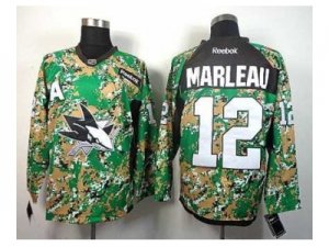 nhl jerseys san jose sharks #12 marleau camo[patch A]