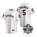 Astros #5 Jeff Bagwell White Nike 2022 World Series Cool Base Jersey