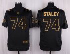 Nike San Francisco 49ers #74 Joe Staley Black Pro Line Gold Collection Jersey(Elite)