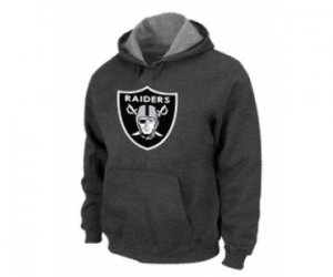 Oakland Raiders Logo Pullover Hoodie D.Grey