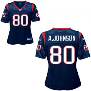 women nfl houston texans #80 a.johnson blue[2011]