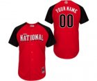 mlb 2015 all star jerseys #00 yourname red