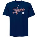 MLB Men's Detroit Tigers Majestic Big & Tall Warning Track T-Shirt - Navy