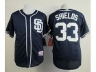 Mlb San Diego Padres #33 James Shields Dark Blue Jerseys