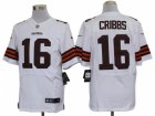 Nike NFL Cleveland Browns #16 Josh Cribbs White jerseys(Elite)