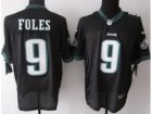 Nike NFL Philadelphia Eagles #9 Nick Foles Black Jerseys(Elite)