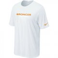 Nike Denver Broncos Sideline Legend Authentic Font T-Shirt White