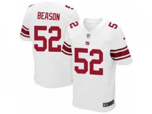 Nike New York Giants #52 Jon Beason white Jerseys(Elite)