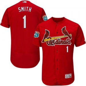 St.Louis Cardinals #1 Ozzie Smith Red Flexbase Authentic Collection Stitched Baseball Jersey