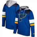 Mens St. Louis Blues Adidas Blue Silver Jersey Pullover Hoodie