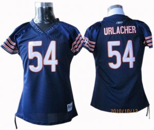 women chicago bears #54 urlacher blue