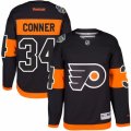 Mens Reebok Philadelphia Flyers #34 Chris Conner Authentic Black 2017 Stadium Series NHL Jersey