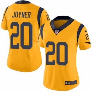 Women\'s Nike Los Angeles Rams #20 Lamarcus Joyner Limited Gold Rush NFL Jersey