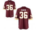 Men's Nike Washington Redskins #36 Sua Cravens Game Red Team Color NFL Jersey