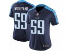 Women Nike Tennessee Titans #59 Wesley Woodyard Vapor Untouchable Limited Navy Blue Alternate NFL Jersey