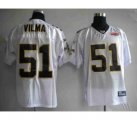 nfl new orleans saints #51 vilma super bowl xliv white
