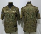 Nike Bears #24 Jordan Howard Camo Salute To Service Limited Jersey