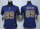 Women New Nike Baltimore Ravens #89 Smith sr Purple Strobe Jerseys