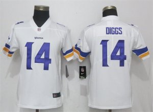 Nike Vikings #14 Stefon Diggs White Women Vapor Untouchable Limited Jersey