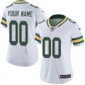 Womens Nike Green Bay Packers Customized White Vapor Untouchable Limited Player NFL Jersey