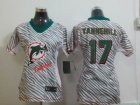 Nike Women Miami Dolphins #17 Ryan Tannehill jerseys[fem fan zebra]