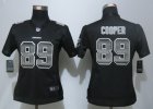 Women Nike Oakland Raiders #89 Cooper Black Strobe Jerseys