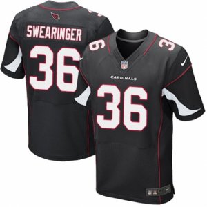 Mens Nike Arizona Cardinals #36 D. J. Swearinger Elite Black Alternate NFL Jersey