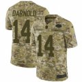 Mens Nike New York Jets #14 Sam Darnold Limited Camo 2018 Salute to Service NFL Jersey