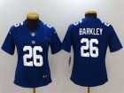 Nike Giants #26 Saquon Barkley Royal Women Vapor Untouchable Limited Jersey