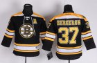 youth nhl boston bruins #37 patrice bergeron black