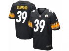 Mens Nike Pittsburgh Steelers #39 Daimion Stafford Elite Black Team Color NFL Jersey