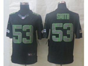 Nike Seattle Seahawks #53 Smith Black Jerseys(Impact Limited)