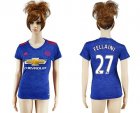 Womens Manchester United #27 Fellaini Away Soccer Club Jersey