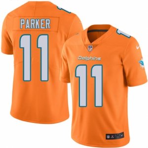 Mens Nike Miami Dolphins #11 DeVante Parker Limited Orange Rush NFL Jersey