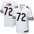 Mens Nike Chicago Bears #72 Charles Leno Game White NFL Jersey