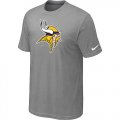 Minnesota Vikings Sideline Legend Authentic Logo T-Shirt Light grey