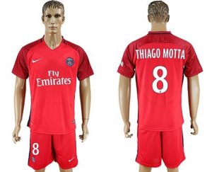 Paris Saint-Germain #8 Thiago Motta Red Soccer Club Jersey