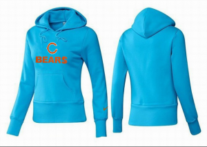 Women Chicago bears Logo Pullover Hoodie-089