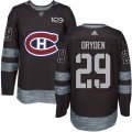Montreal Canadiens #29 Ken Dryden Black 1917-2017 100th Anniversary Stitched NHL Jersey