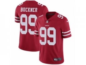 Mens Nike San Francisco 49ers #99 DeForest Buckner Vapor Untouchable Limited Red Team Color NFL Jersey