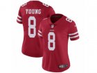 Women Nike San Francisco 49ers #8 Steve Young Vapor Untouchable Limited Red Team Color NFL Jersey