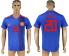 Columbia 20 MORENO Away 2018 FIFA World Cup Thailand Soccer Jersey