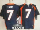 Nike Denver Broncos #7 John Elway Navy Blue Alternate Super Bowl XLVIII NFL Elite Jersey