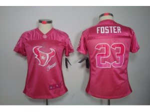 Nike Women NFL Houston Texans #23 Arian Foster pink(2012 Fem Fan Jerseys)