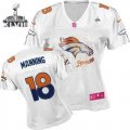 2014 super bowl xlvii nike women nfl jerseys denver broncos #18 manning white[2012 fem fan]