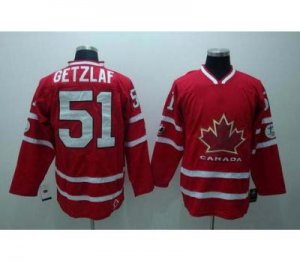 nhl team canada #51 getzlaf 2010 olympic red