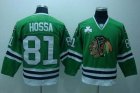 nhl chicago blackhawks #81 hossa green