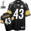 Pittsburgh Steelers #43 Troy Polamalu 2011 Super Bowl XLV black
