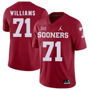 Oklahoma Sooners #71 Trent Williams Red College Football Jersey