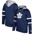 Mens Toronto Maple Leafs Adidas Blue Silver Jersey Pullover Hoodie